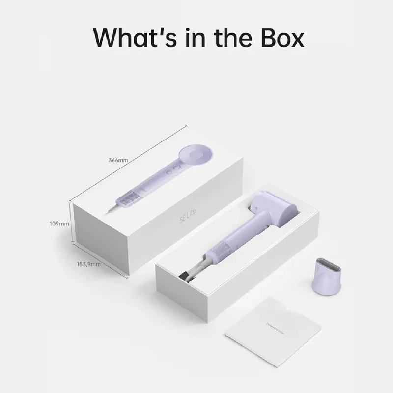 Laifen Hair Dryer Se Lite Low Dryer With 100,000 Rpm Brushless Motor,1400 Watts-Purple, 345 g-3.webp